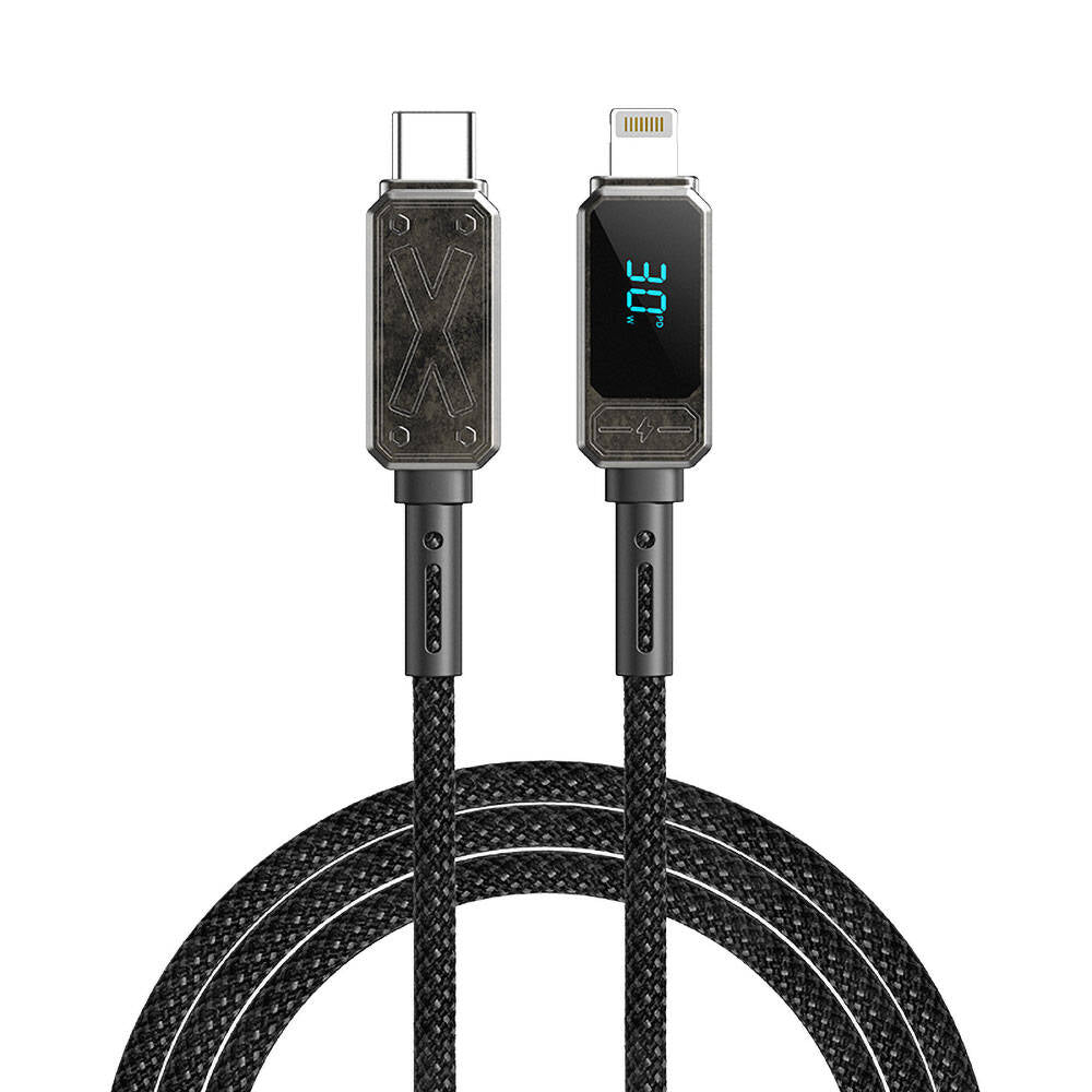 Wi-C038 Titan LED Göstergeli Type-C to Lightning PD Şarj ve Data Kablosu 30W 1,2 m