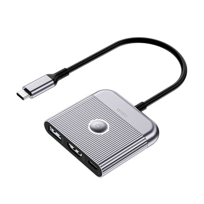 Travel Wi-HB8002 3in1 HDMI 4k 60Hz 100W PD Type-C Hub Adaptör