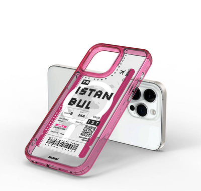 Turkey B Serisi Magsafe uyumlu Bilet Desenli iPhone 15 Pro Kılıf