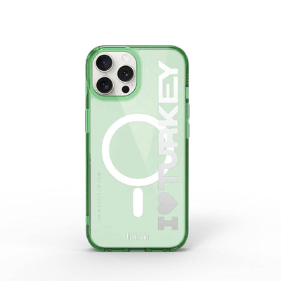 Turkey C Serisi Magsafe uyumlu Şeffaf Renk Geçişli iPhone 15 Pro Kılıf