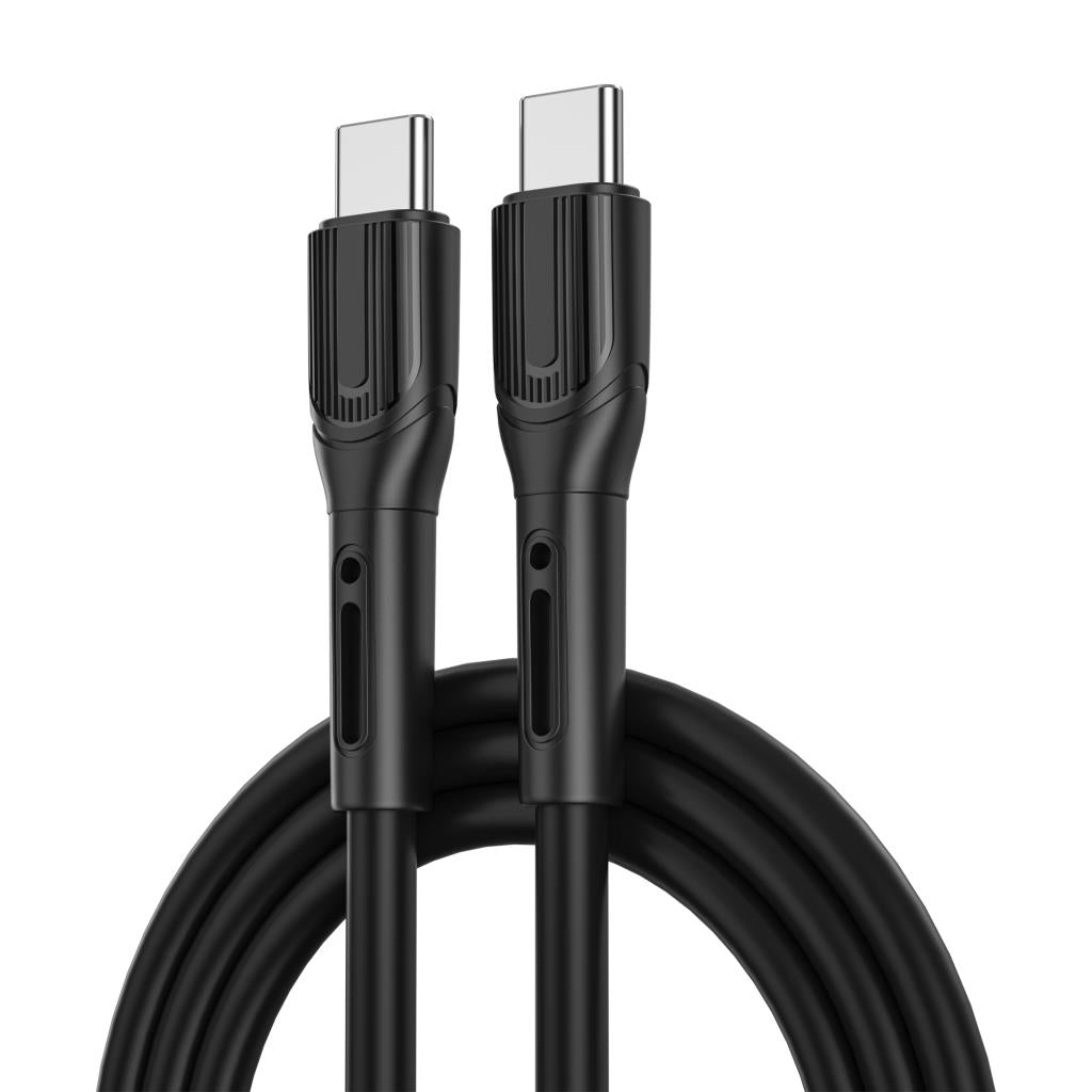 Wi-C005 100W Type-C to Type-C Kablo Ucu Korumalı PD Şarj Kablosu 1M