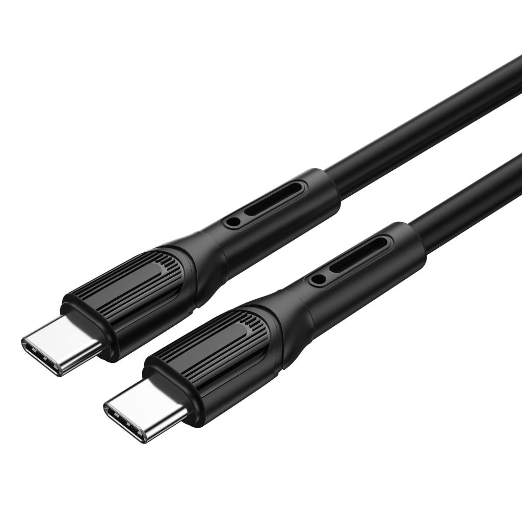Wi-C005 100W Type-C to Type-C Kablo Ucu Korumalı PD Şarj Kablosu 1M