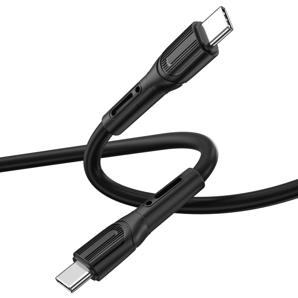Wi-C005 100W Type-C to Type-C Kablo Ucu Korumalı PD Şarj Kablosu 1M