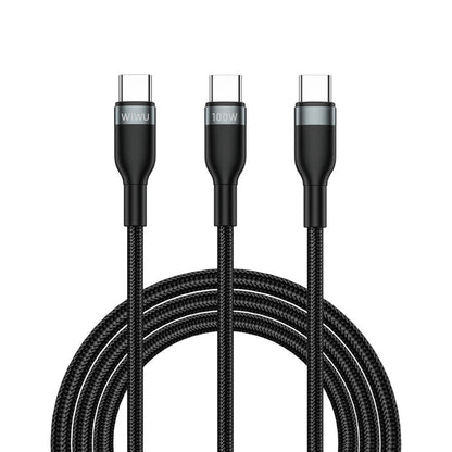 Wi-C029 Concise 2in1 Type-C Lightning Micro USB 100W 1.2M Hızlı Şarj Kablosu