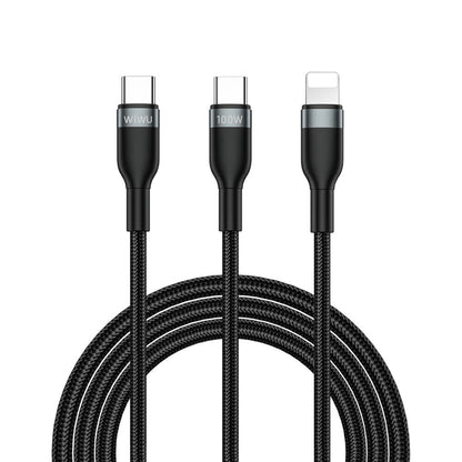 Wi-C029 Concise 2in1 Type-C to Lightning 100W PD 1.2M Şarj Kablosu