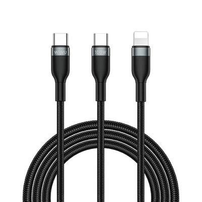 Wi-C029 Concise 2in1 Type-C to Lightning 100W PD 1.2M Şarj Kablosu