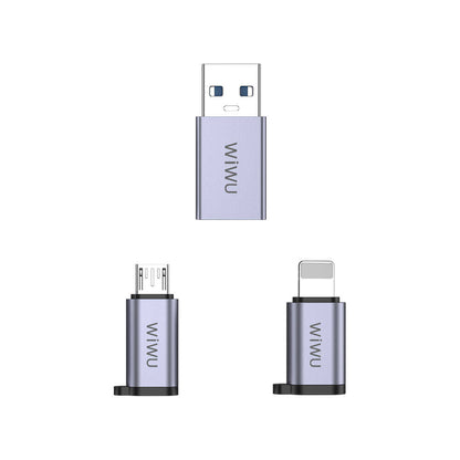 Wi-C031 Concise Serisi 3in1 Type-C to USB-A Micro Lightning Adaptör Paketi