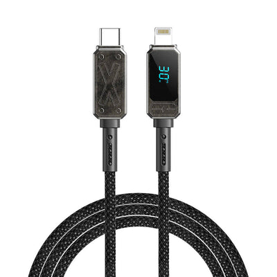 Wi-C038 Titan LED Göstergeli Type-C to Lightning PD Şarj ve Data Kablosu 30W 1,2 m