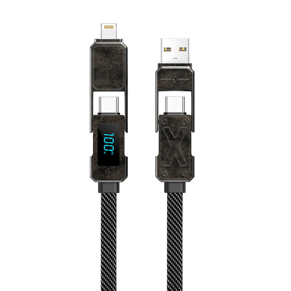 Wi-C039 Titan Serisi 4in1 LED Göstergeli Şarj Kablosu 15cm