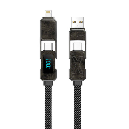 Wi-C039 Titan Serisi 4in1 LED Göstergeli Şarj Kablosu 15cm