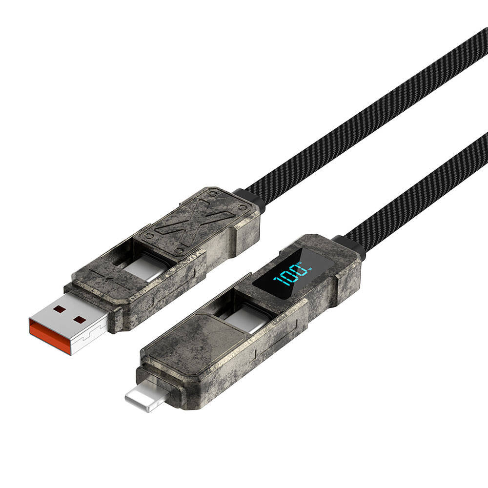 Wi-C039 Titan Serisi 4in1 LED Göstergeli Şarj Kablosu 15cm
