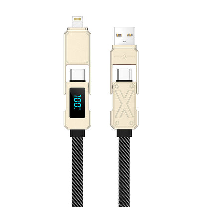 Wi-C039 Titan Serisi 4in1 LED Göstergeli Şarj Kablosu 15cm