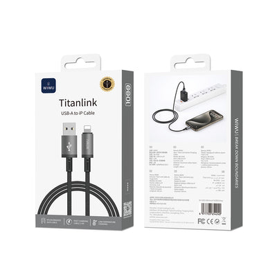 Wi-C055 Titanlink USB-A to Lightning Hızlı Şarj Kablosu 1M
