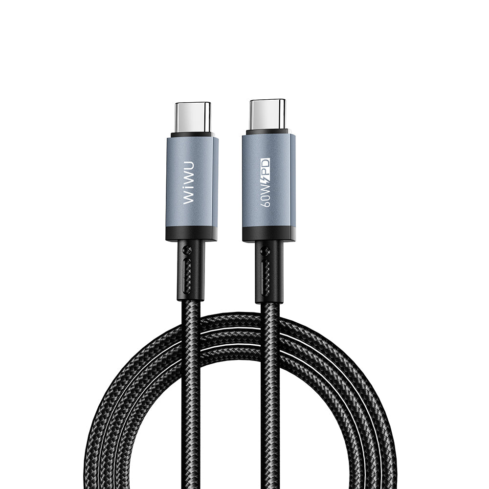 Wi-C057 Titanlink Type-C to Type-C 60W PD Hızlı Şarj Kablosu 1M