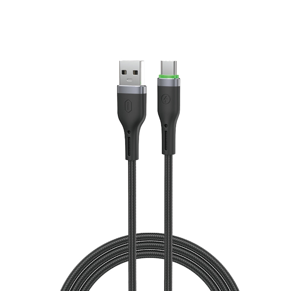 Wi-C067 Orginlink USB-A to Type-C LED Göstergeli Hızlı Şarj Kablosu 1M