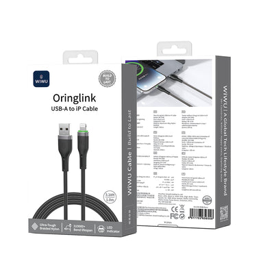 Wi-C068 Orginlink USB-A to Lightning LED Göstergeli Hızlı Şarj Kablosu 1M