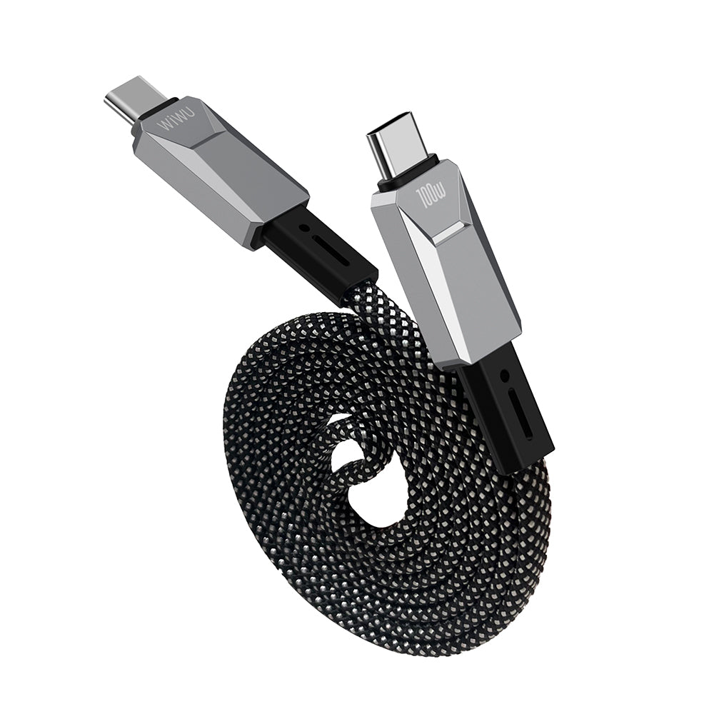 Wi-C078 Cyberlink 100W Type-C to Type-C PD Hızlı Şarj ve Data Kablosu 1M