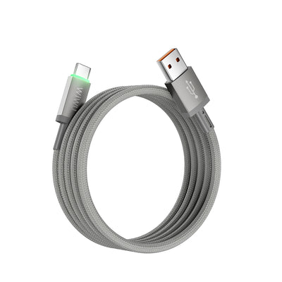 Wi-C082 Maglink USB-A to Type-C LED Göstergeli 60W Hızlı Şarj Kablosu 1M