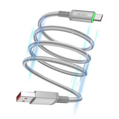 Wi-C082 Maglink USB-A to Type-C LED Göstergeli 60W Hızlı Şarj Kablosu 1M