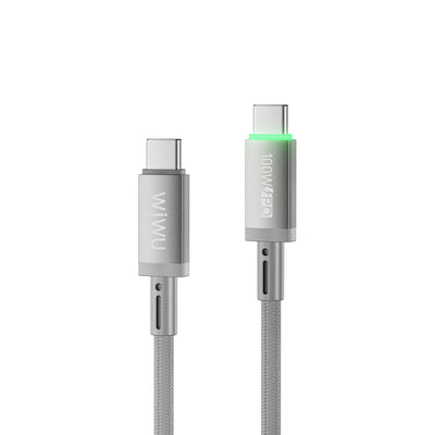 Wi-C084 Maglink Type-C to Type-C 100W LED Göstergeli Hızlı Şarj Kablosu 1M