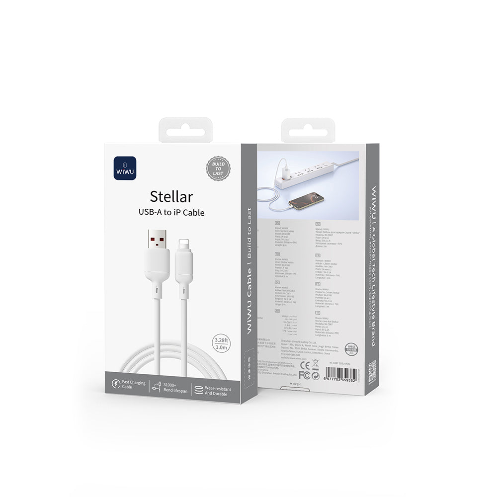Wi-C087 Stellar USB-A to Lightning Hızlı Şarj Kablosu 1M