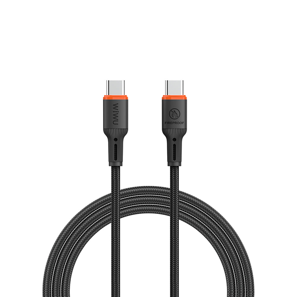 Wi-C098 FlameGuard Type-C to Type-C 60W Hızlı Şarj ve Data Kablosu 1.2m