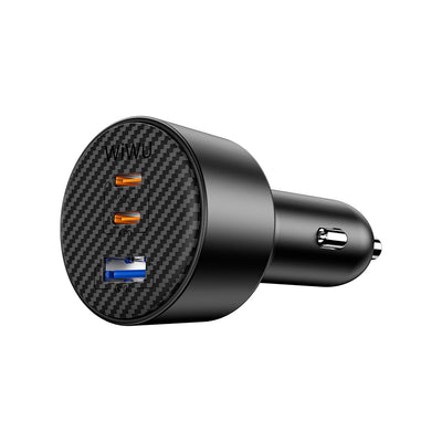 Wi-CC026 PD Type-C + USB-A Portlu 200W Aramid Fiber Araç Şarj Aleti