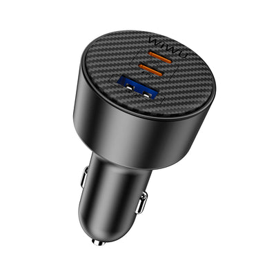 Wi-CC026 PD Type-C + USB-A Portlu 200W Aramid Fiber Araç Şarj Aleti