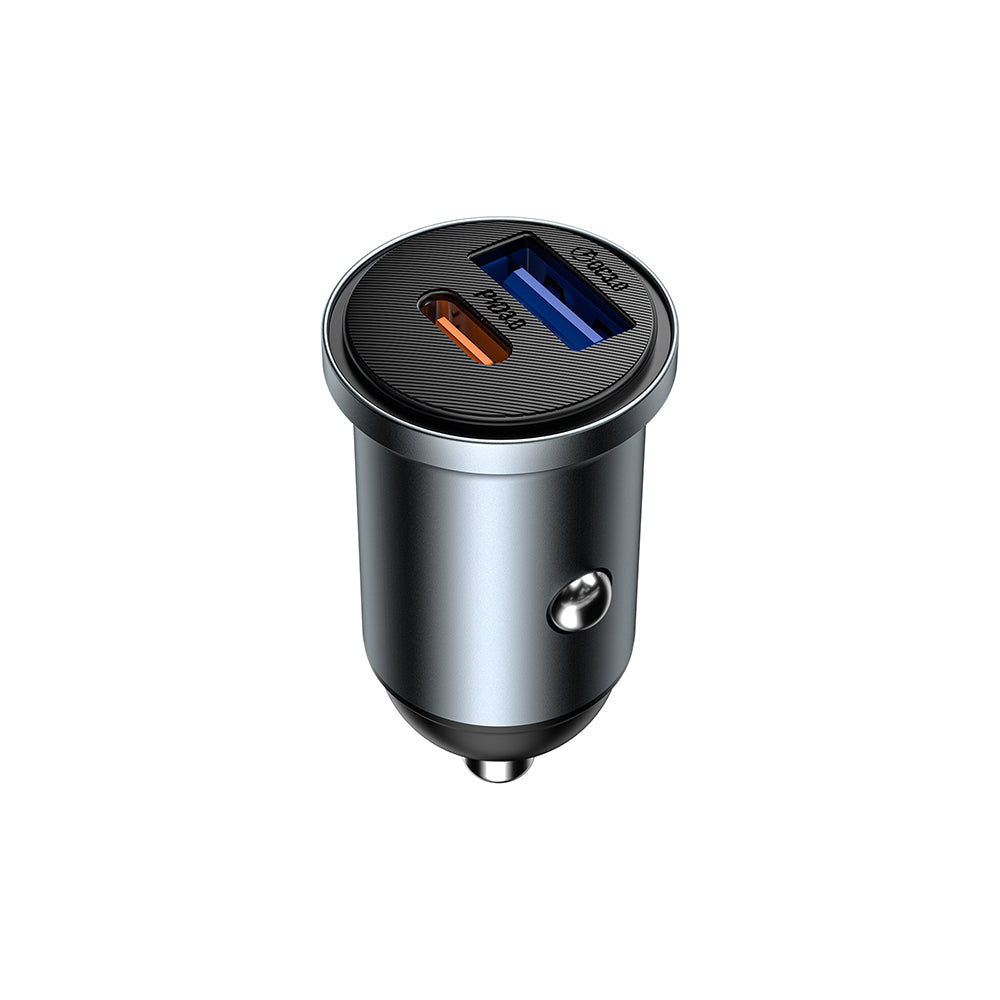 Wi-CC030 Nano Lite 35W Type-C + USB-A PD QC3.0 Hızlı Şarj Özellikli Araç Şarj Aleti