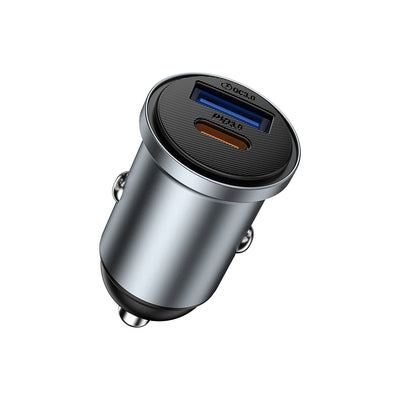 Wi-CC030 Nano Lite 35W Type-C + USB-A PD QC3.0 Hızlı Şarj Özellikli Araç Şarj Aleti