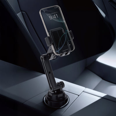 Wi-CH059 Gentleman 360° Dönebilen Teleskopik Bardaklık Tasarım Araç Telefon Tutucu