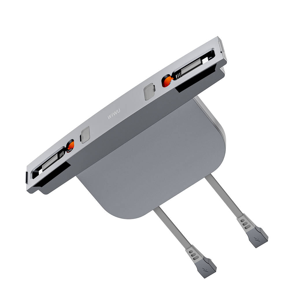 Wi-DS001 Tesla Uyumlu Type-C Lightning USB-A Araç İçi Şarj İstasyonu 60W