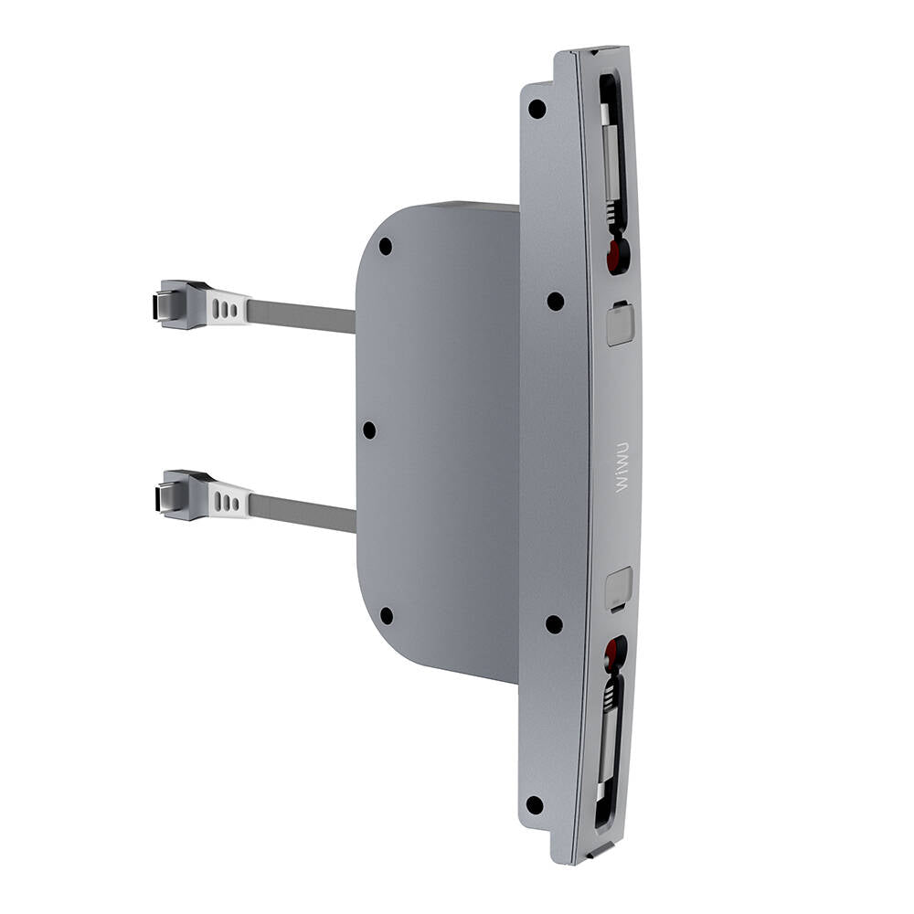 Wi-DS001 Tesla Uyumlu Type-C Lightning USB-A Araç İçi Şarj İstasyonu 60W