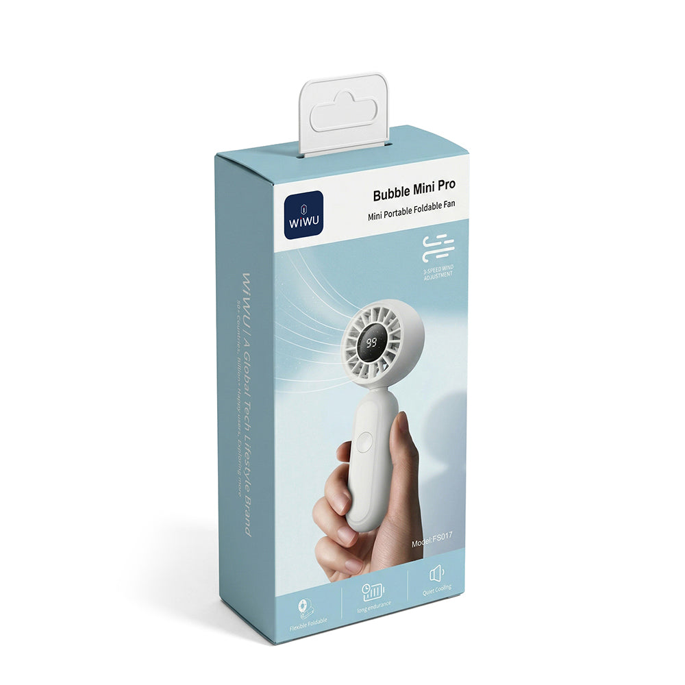 Wi-FS017 Bubble Mini Pro Katlanabilir Dijital LED El Fanı