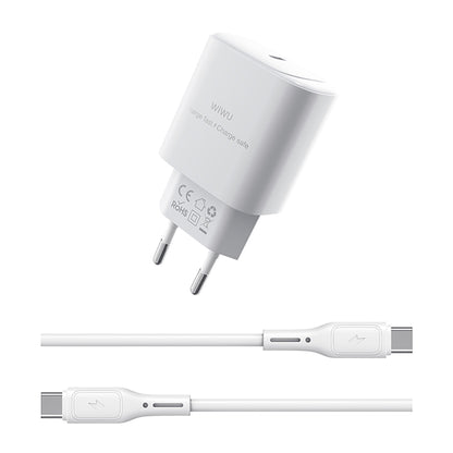 Wi-G008 Essen Serisi GaN Tech PD Hızlı Şarj Başlığı Type-C to Type-C PD 30W Kablolu Şarj Seti