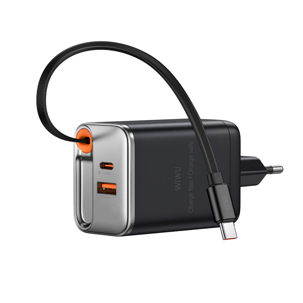 Wi-G020 Helix GaN USB-A Type-C PD 67W Şarj Cihazı ve Kablo Set