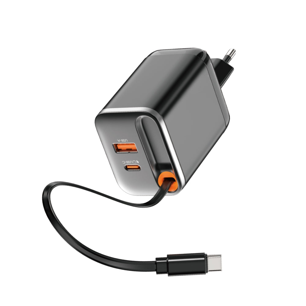 Wi-G020 Helix GaN USB-A Type-C PD 67W Şarj Cihazı ve Kablo Set