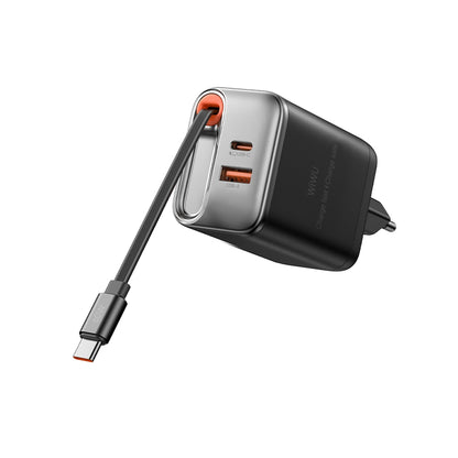 Wi-G020 Helix GaN USB-A Type-C PD 67W Şarj Cihazı ve Kablo Set