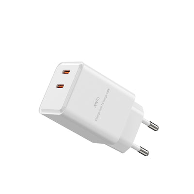 Wi-G025 Cube Serisi Dual Type-C PD GaN Teknolojili Hızlı Şarj Başlığı 45W