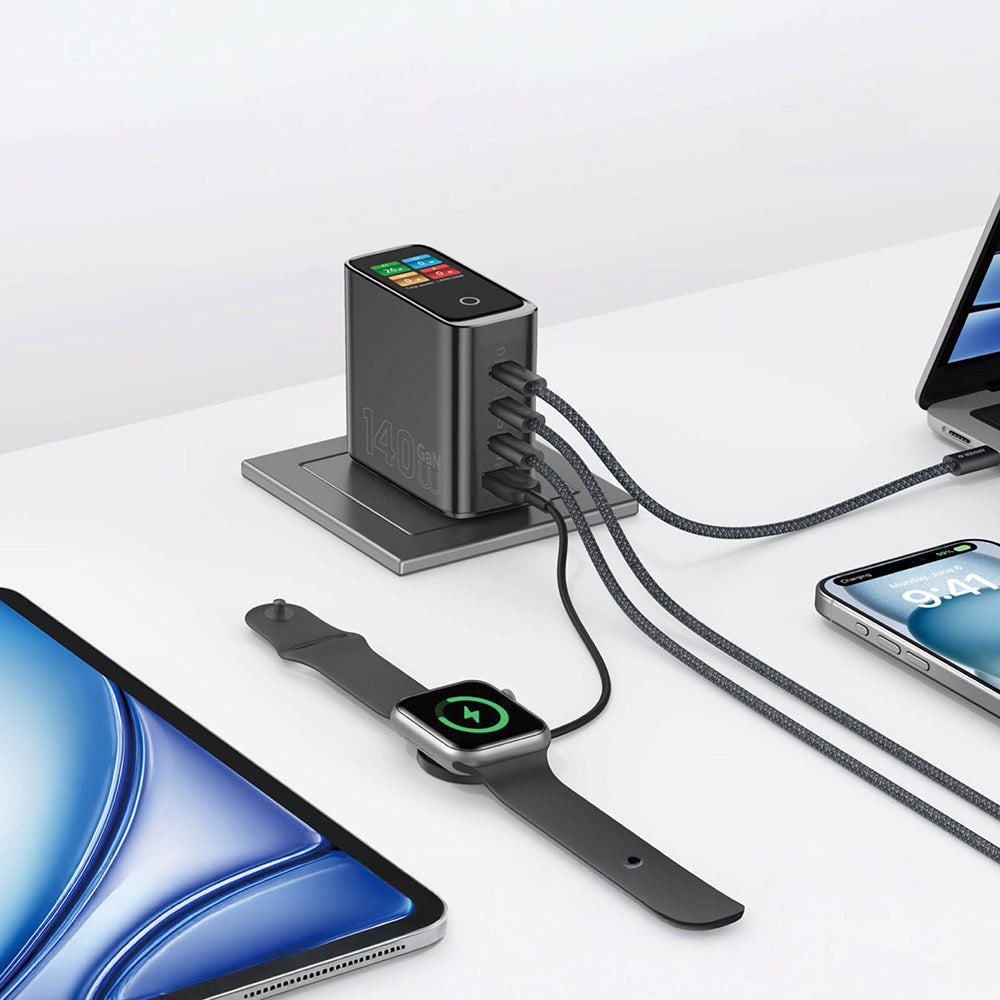 Wi-G028 Voyager Serisi GaN 140W TFT Ekranlı Hızlı Şarj Başlığı