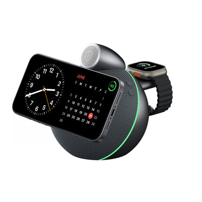 Wi-G042 Qi2 Bluetooth Hoparlörlü 25W Kablosuz Şarj Standı