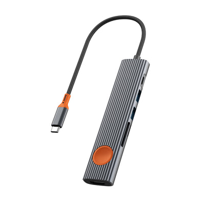 Wi-HB8007 Travel 7'si 1 Arada Type-C Dönüştürücü Hub 100W 4K HDMI