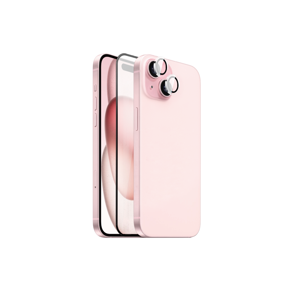 Wi‑IP002 iPhone 15 Ekran ve Kamera Lens Koruyucu Set