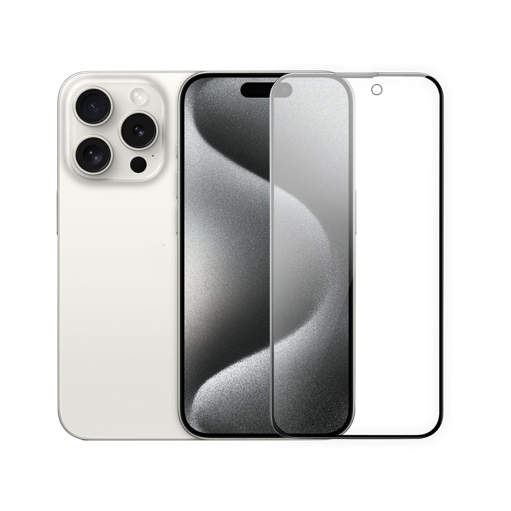 Wi‑IP002 iPhone 15 Pro Ekran ve Kamera Lens Koruyucu Set