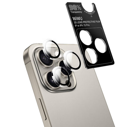 Wi‑IP002 iPhone 15 Pro Max Ekran ve Kamera Lens Koruyucu Set