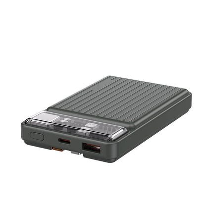 Wi-P004 Trunk Serisi Type-C Lightning Çıkışlı Taşınabilir Powerbank 22.5W 10000mAh