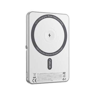 Wi-P034 Dijital LED Göstergeli Standlı Kablosuz Powerbank 5000mAh 15W