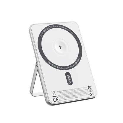 Wi-P034 Dijital LED Göstergeli Standlı Kablosuz Powerbank 5000mAh 15W