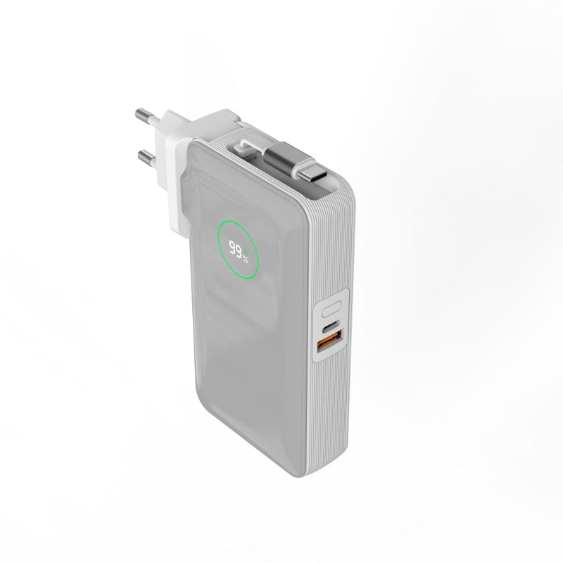 Wi-P049 Noble Serisi Type-C Kablolu Powerbank PD 35W 10000mAh