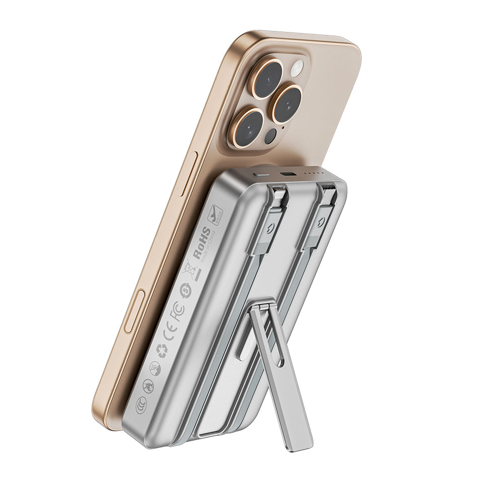 Wi-P056 Wireless ve PD Hızlı Şarj Özellikli Magsafe Powerbank 15W 10000mAh